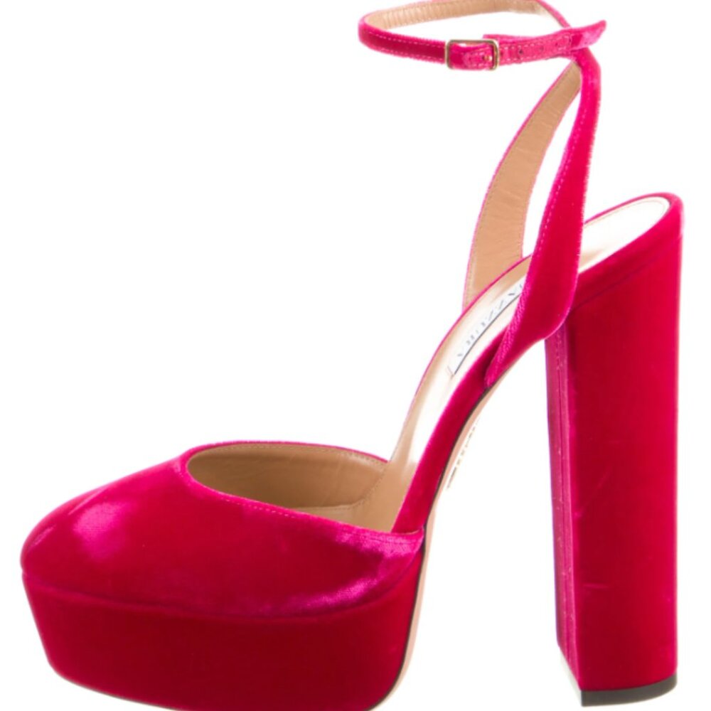Aquazzura Velvet D'Orsay Pumps